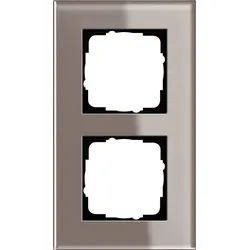 Gira 0212122 Abdeckrahmen 2-fach, Esprit Glas