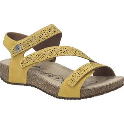 Sandale JOSEF SEIBEL "Tonga 78, amber", Damen, Gr. 41, gelb (amber), Obermaterial: 100% Rindsleder Leather cow., Schuhe Sandale