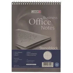 LANDRE Notizblock Stenoblock A5 liniert Blauer Engel, 40 Blatt