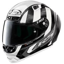 X-Lite X-803 RS Ultra Carbon Wheelie Helm, schwarz-weiss, Größe 2XS