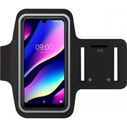 SmartFitness Wiko View 3 Handy Sport Armband (Wiko View 3), Smartphone Hülle, Schwarz