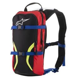 Alpinestars Iguana Hydration Rucksack, rot-blau-gelb, Größe 6-10l für Männer