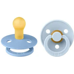 Bibs Sauger Duo hellblau/blau Baby ab 2 Monaten
