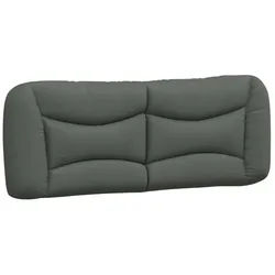 vidaXL Kopfteil, Bett Kopfteil-Kissen Dunkelgrau 120 cm Stoff