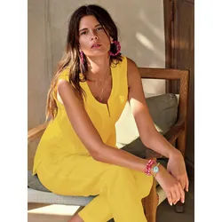 Le top 100% lin Peter Hahn jaune