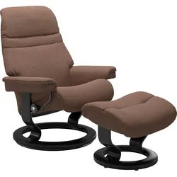 Stressless® Fußhocker »Sunrise«, mit Classic Base, Gestell Schwarz Stressless® dark beige Q2 FARON