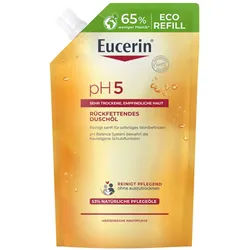 Eucerin pH5 Duschöl – Rückfettende Reinigung für trockene, strapazierte Haut mit natürlichen Pflegeölen Öl 400 ml Unisex 400 ml Öl