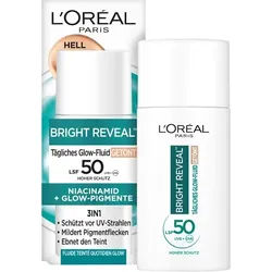 LOreal-Paris Gesichtspflege Tag-NachtBright Reveal Tägliches Glow-Fluid Getönt LSF 50 Light 50 ml