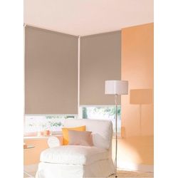 Seitenzugrollo »One size Style uni«, Lichtschutz, ohne Bohren, freihängend, Made in Germany, Rollo, 62218059-8 beige