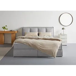LeGer Home by Lena Gercke Boxspringbett Addyson (Härtegrade H2, H3 und H4 wählbar), Boxspringbett inkl. Topper, 2 Matratzen beige 170 cm x 230 cm
