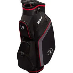 Wilson Cartbag Lite 3, schwarz/grau/rot