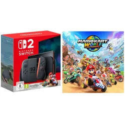 Nintendo Switch 2 Switch 2 Konsole + Mario Kart World Bundle Set schwarz