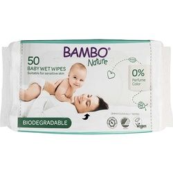 Bambo Nature Feuchpflegetücher biologisch abbaubar, 50 Stück