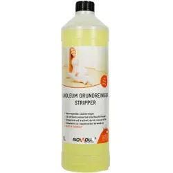 NOVADUR Linoleum Grundreiniger Stripper, Gute Eignung für die Bautenschlussreinigung, 1000 ml - Flasche