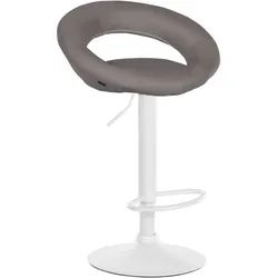 CLP Barhocker Olinda Stoff (1er), Stoff, höhenverstellbar und drehbar grau