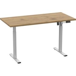 VCM, Schreibtisch, Schreibtisch verstellbar Lona 110x80 si (110 x 80 x 120 cm)