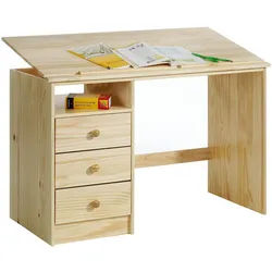 Idimex Kinderschreibtisch Kevin , Naturfarben , Holz , Kiefer , Mode , 115x73x60 cm , FSC Mix , Babymöbel & Kindermöbel, Kinderzimmer & Jugendzimmer, Kinderschreibtische