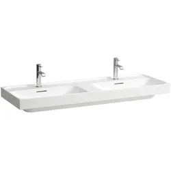 LAUFEN MEDA Doppel-Waschtisch 1300 x 460mm - weiß LCC