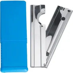 LEWI Klingenhalter, 10 cm, Mit 10 Ersatzklingen im Etui, 1 Etui = 1 Klingenhalter und 10 Klingen