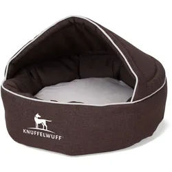 Knuffelwuff Tierbett Hundebett Pumbaa, Schaumstoffflocken braun 70 cm x 70 cm