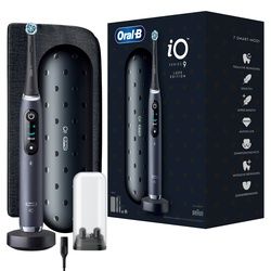 Oral-B - Elektrische Zahnbürste 'iO Series 9 + Lade-Reiseetui & Tasche' in Schwarz 1 St