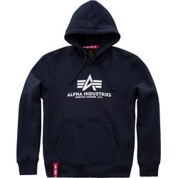 Alpha Industries Basic Hoodie, blau, Größe L