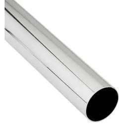SO-TECH® Garderobenstange Kleiderstange Schrankstange Chrom poliert, (1 St), rund Ø 25 mm Länge 1500 mm silberfarben