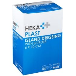 Heka Plast Island Dressing Mit Rand 6 x 10 cm