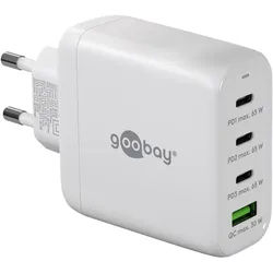 GOOBAY USB-Lader 64822, 68 W, 4-fach, 3x C PD, 1x A QC GaN
