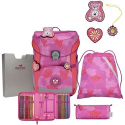 DerDieDas ErgoFlex Easy Set Schulranzenset Roses Schulranzen Set