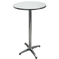 Garden Pleasure Stehtisch »Bistro« rund Ø 60 cm silber, 60x110x60 cm