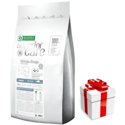 NATURES PROTECTION Superior Care Grain Free White Fish Adult Small Breeds 10kg + Überraschung für den Hund
