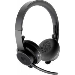 Logitech Headset Zone Wireless UC, Bluetooth, Stereo Ladefunktion Qi, schwarz, Business