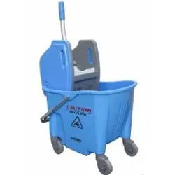 KIM Kunststofffahreimer mit Presse, 25 Liter KLT25BL , 1 Set, blau