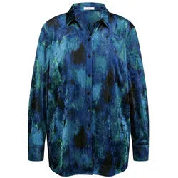 Le chemisier en velours Emilia Lay bleu