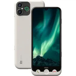 Doro Aurora A30 128 GB / 6 GB - Smartphone - bone Smartphone (6.1 Zoll, 128 GB Speicherplatz, Benutzerfreundliches Design) beige
