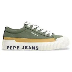 Pepe Jeans für Jungen. PBS30588 Ben Band Schuhe grün (39), Wohnung, Schnürsenkel, Lässig, Kinderbekleidung