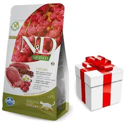 Farmina N&D Quinoa feline URINARY DUCK 5kg + Überraschung für die Katze