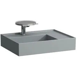 LAUFEN Waschtisch Kartell · LAUFEN 460x600x150, ohne Hahnloch, ohne Überlauf, Ablage rechts, graphi H8103347581121