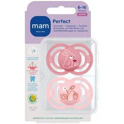 MAM Perfect Schnuller Silikon Rosa 6-16
