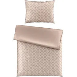 Dieter Knoll Bettwäsche , Beige , Textil , Abstraktes , 140x200 cm , Textiles Vertrauen - Oeko-Tex® , atmungsaktiv, schadstoffgeprüft , Heimtextilien, Bettwäsche & Leintücher, Bettwäsche, Satin-bettwäsche