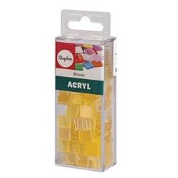 Rayher Mosaiksteine gelb Acryl transparent