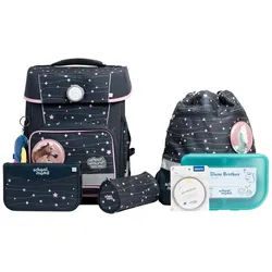 SCHOOL-MOOD® Schulranzen Champion Pro (7-tlg), PET grau