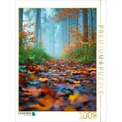 CALVENDO Puzzle CALVENDO Puzzle Ein Pfad im Nebel, geheimnisvoll und still, 1000 Teil, 1000 Puzzleteile