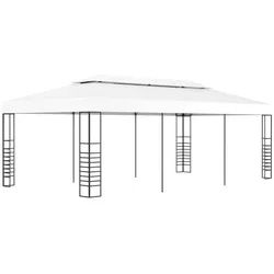 vidaXL Pavillon Gartenpavillon 6×3 m Weiß