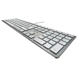 Cherry KC 6000 Slim für Mac Tastatur USB silber