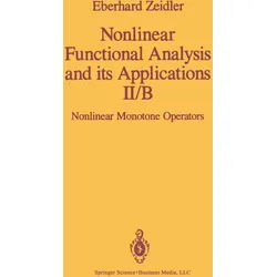 Nonlinear Functional Analysis And Its Applications - E. Zeidler Kartoniert (TB)