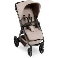 ABC Design Buggy , Beige , Textil , 111x54 cm , EN 1888 , Feststellbremse, Fußstütze abklappbar, Federung, kugelgelagerte Räder, 5-Punkte-Gurt, für Babyschale geeignet, Griff in Lederoptik, Transportsicherung, mit Tragegriff, Einhand-Faltmechanismus , Baby on Tour, Kinderwagen, Buggys