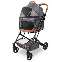 Wonderfold Tier-Buggy , Grau , Textil , 44x100x68 cm , Baby on Tour, Kinderwagen, Buggys