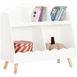 SoBuy Kinderregal Weiß , Holzwerkstoff , 82x76x35 cm , Kinder- & Jugendzimmer, Kindermöbel, Kinderregale